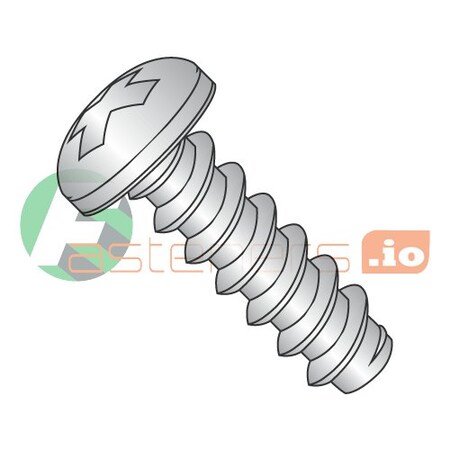 Newport Fasteners Self-Drilling Screw, #14 x 1/2 in, Black Oxide 18-8 Stainless Steel Pan Head Phillips Drive 554125